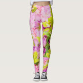 Tropische pony's en orchideeën leggings (Voorkant)