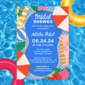Tropische pool Boho-Vrijgezellenfeest Kaart