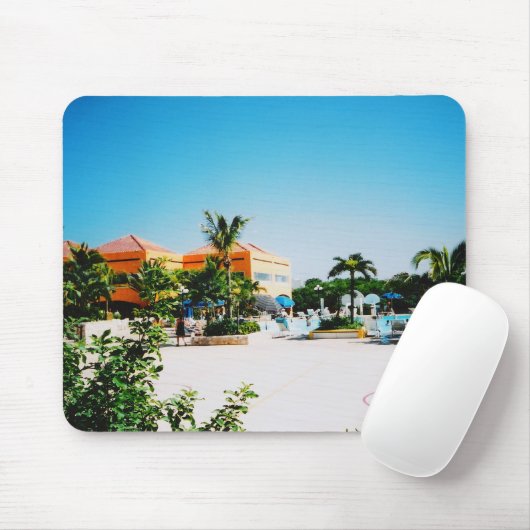Tropische pool Mousepad Muismat (Met muis)