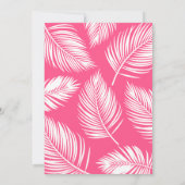 Tropische Pool Party Meisje Verjaardag Kaart (Achterkant)