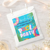 Tropische Pool Party Verjaardag Bedankzakje (Geknipt)