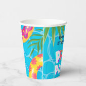 Tropische Pool Party Verjaardag Papieren Bekers (Rechts)