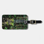 Tropische pool Tiki geïllustreerd Hawaïaans Bagage Bagagelabel (Voorkant horizontaal)