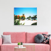 Tropische poolcanvas afdrukken (Insitu (Woonkamer))