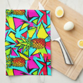 Tropische Pop Ananas Theedoek (Quarter Fold)