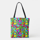 Tropische Pop Ananas Tote Bag (Achterkant)
