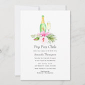 Tropische Pop van het strand Fizz Clink Vrijgezell Kaart (Voorkant)