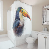 Tropische pracht Toucan Douchegordijn (In situ)