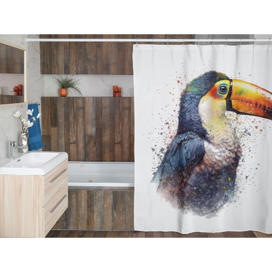 Tropische pracht Toucan Douchegordijn