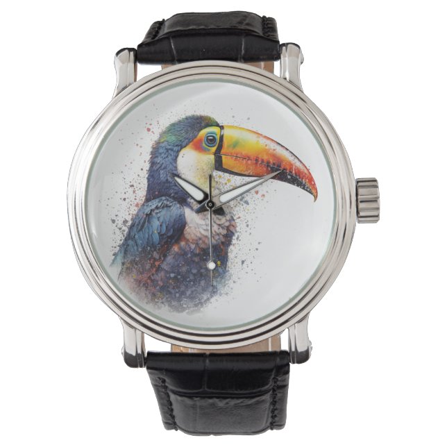 Tropische pracht Toucan Horloge (Voorkant)