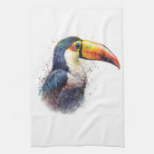 Tropische pracht Toucan Theedoek (Verticaal)
