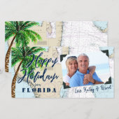 Tropische Prettige feestdagen uit Florida Nautical Feestdagenkaart (Voorkant / Achterkant)