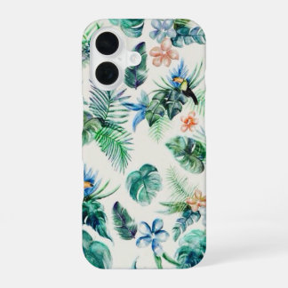 Tropische print Hawaï iPhone hoes 16 Hoesje