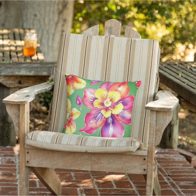 Tropische Print Outdoor Sierkussen (Stoel)