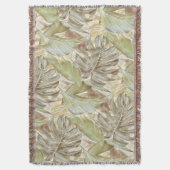 Tropische print sherpa deken (Voorkant Verticaal)