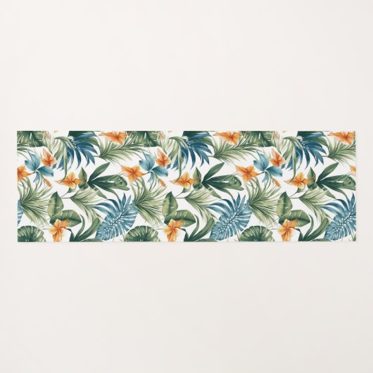 Tropische Print Yoga Mat (Achterkant (horizontaal))