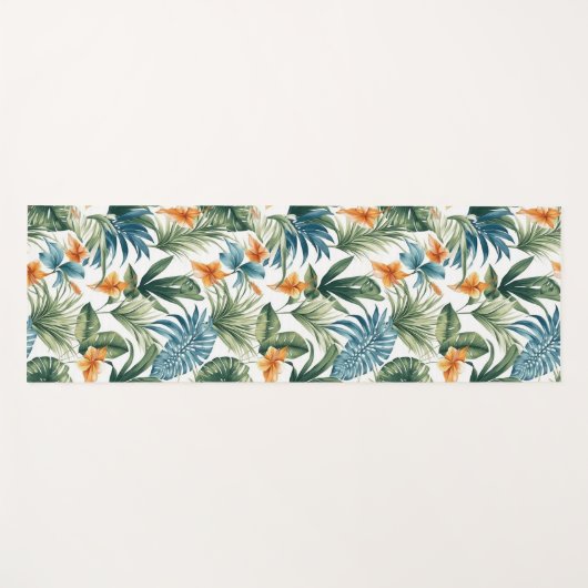 Tropische Print Yoga Mat (Voorkant (horizontaal))