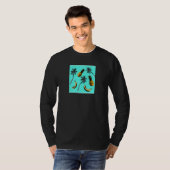 Tropische printpatroon t-shirt (Voorkant volledig)