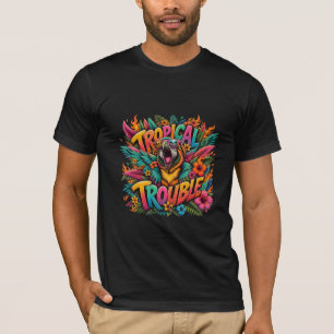 Tropische Problemen Papegaai Grappige Zomer Street T-shirt