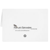 Tropische proefbiljetnummer tentkaart (Achterkant Horizontaal)