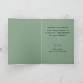 Tropische Protea Kerstmis Feestdagen Kaart (Binnen)