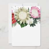 Tropische Protea Monstera Botanisch sparen de datu Save The Date (Achterkant)