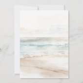 tropische protea strand bruids douche uitnodiging (Achterkant)