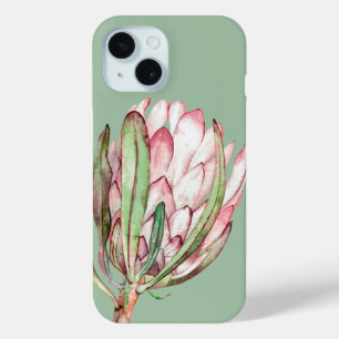 Tropische protheekFloral op Mint iPhone 15 Case