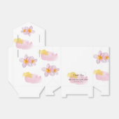 Tropische pruimen rond het huwelijk bedankdoosjes (Uitgevouwen)