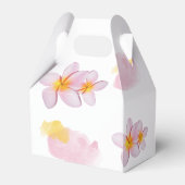 Tropische pruimen rond het huwelijk bedankdoosjes (Achterkant)