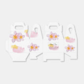 Tropische pruimen rond het huwelijk bedankdoosjes (Uitgevouwen)