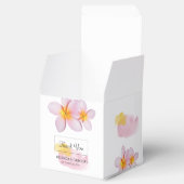 Tropische pruimen rond het huwelijk bedankdoosjes (Geopend)