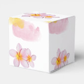 Tropische pruimen rond het huwelijk bedankdoosjes (Achterkant)