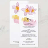 Tropische pruimen rond het huwelijk menu (Voorkant / Achterkant)