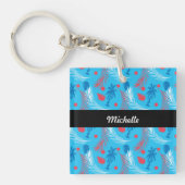 Tropische Puertorican Thleiland Pattern Name Sleutelhanger (voorkant)