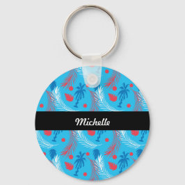 Tropische Puertorican Thleiland Pattern Name Sleutelhanger