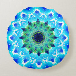 Tropische pulsar Star Mandala Rond Kussen