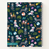 Tropische Puppies  | marine Notitieboek (Achterkant)