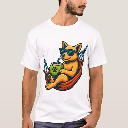 Tropische Puppy Sfeer T-shirt (Voorkant)