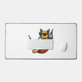 Tropische Puppy Vibes Bureaumat (Keyboard & Muis)