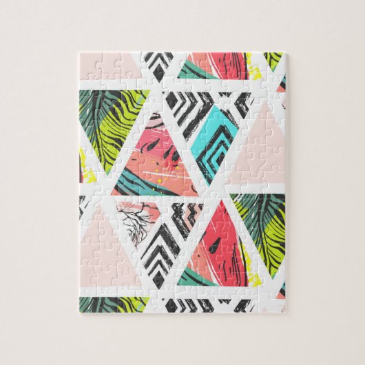 Tropische puzzle legpuzzel (Verticaal)