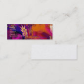 Tropische reflectieprofiel mini visitekaartje (Voorkant / Achterkant)