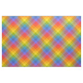 Tropische regenboog Gingham Stof (Fat Quarter)