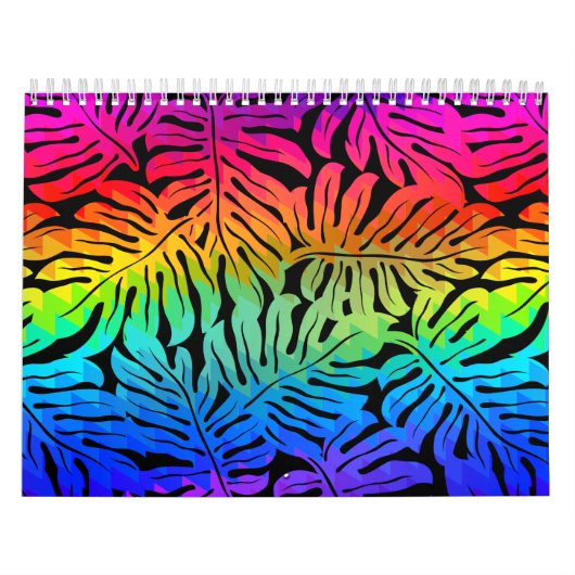 Tropische regenboog kalender (Hoes)