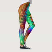 Tropische regenboog Starburst Trendy Tie Dye Leggings (Rechts)