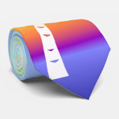 Tropische regenboogpalm stropdas (Opgerold)