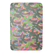 Tropische regenboogpalmen Bath Mat (Voorkant Verticaal)