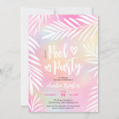 Tropische regenboogpartij Sweet 16 Kaart (Voorkant)