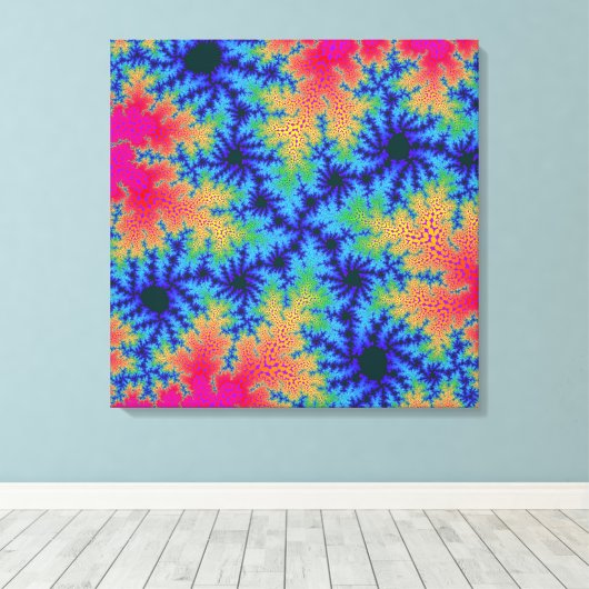 Tropische regenboogspecerij canvas afdruk (Insitu (Houten vloer))