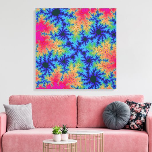 Tropische regenboogspecerij canvas afdruk (Insitu (Woonkamer))